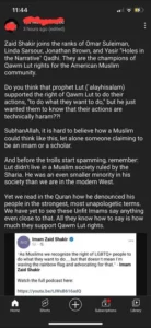 Attacks On Imam Zaid Shakir